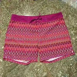 EUC Prana Boardshorts Geometric Abstract  Multicolor Women’s Sz L